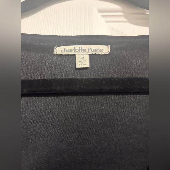 Charlotte Russe Black Textured Long Sleeve Dress - Picture 5 of 5